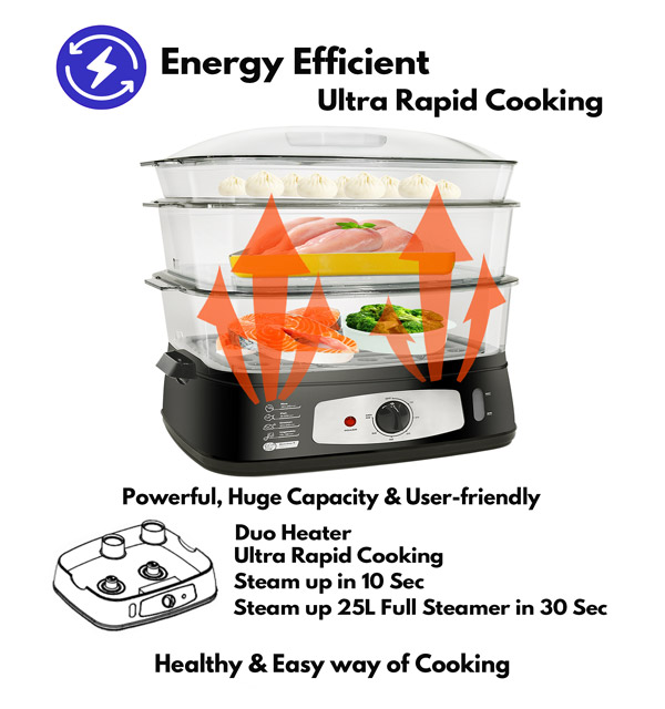 Energy Efficient Steamer