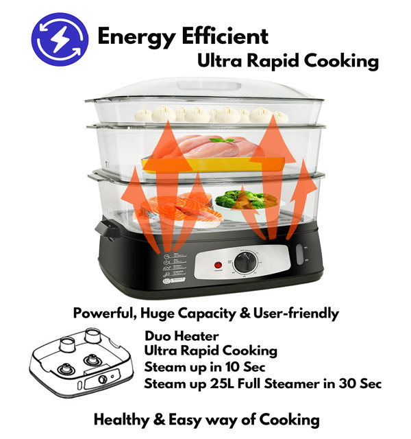 Energy Efficient Steamer