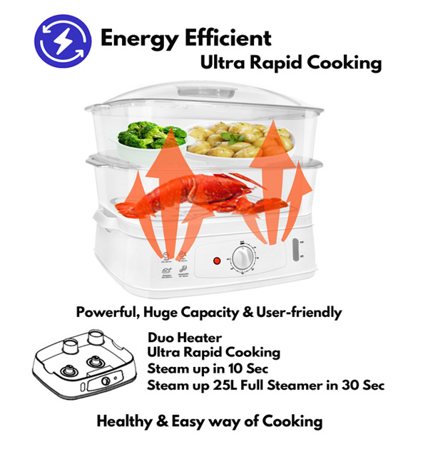 Energy Efficient Steamer