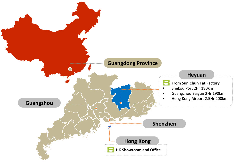 Guangdong map